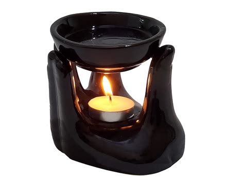 Pure Source India Oil Burner for Home, Office, with 1 Tea Light Candle ...