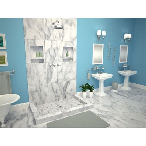 Tile Redi 36-in W x 48-in L Made For Tile Double Threshold Rectangle ...