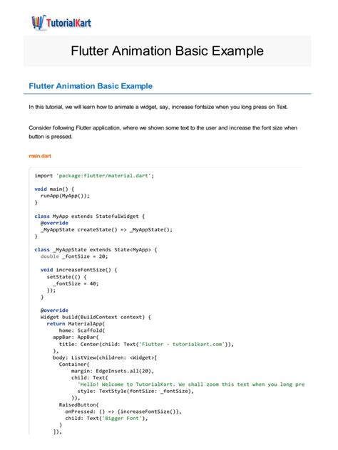 Flutter Animation Tutorials 的图像结果