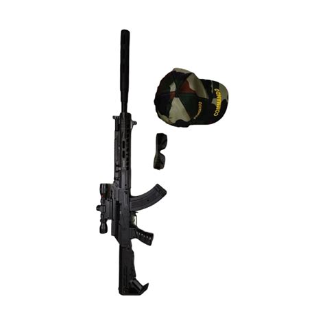 TILLU TIM TIM TOYS 90 Cm Long 007 Ak 47 Gun Toy With Bb Bullets Cap ...