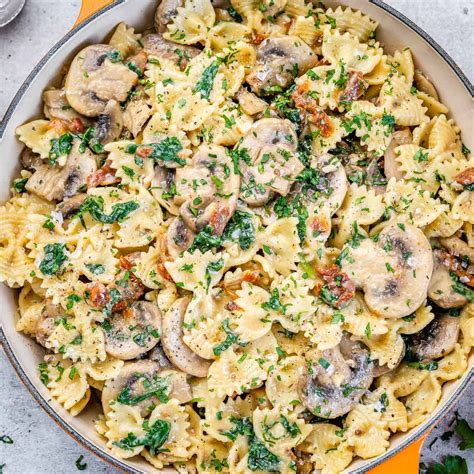 Spinach and Mushroom Pasta | Recipe Cart | Recipe Cart