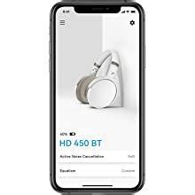 Sennheiser HD 450BT (ANC) Bluetooth 5.0 Wireless Over Ear Headphone ...
