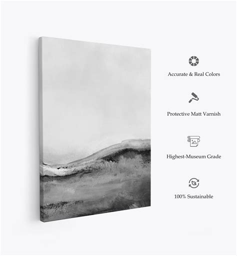 Buy Mono Landscape No2, Abstract Art, Abstract Painting Wall Art Online ...