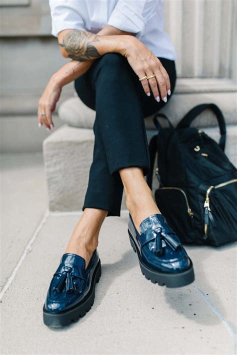 Modernize Your Office Style with Loafers | Loafers for women outfit ...