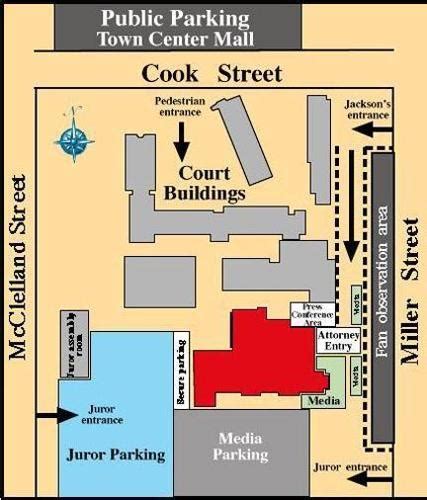 A map of the Santa Maria Courts Complex, site of the Michael | Local ...