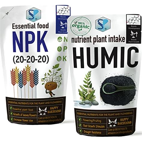 Shiviproducts Combo - NPK 20 20 20 Macro nutrients and Humic Acid with ...