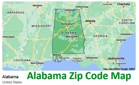 Image result for Alabama Zip Code Map