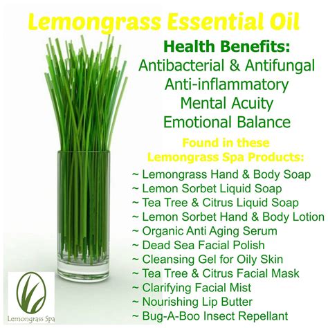 lemongrass aromatherapy benefits