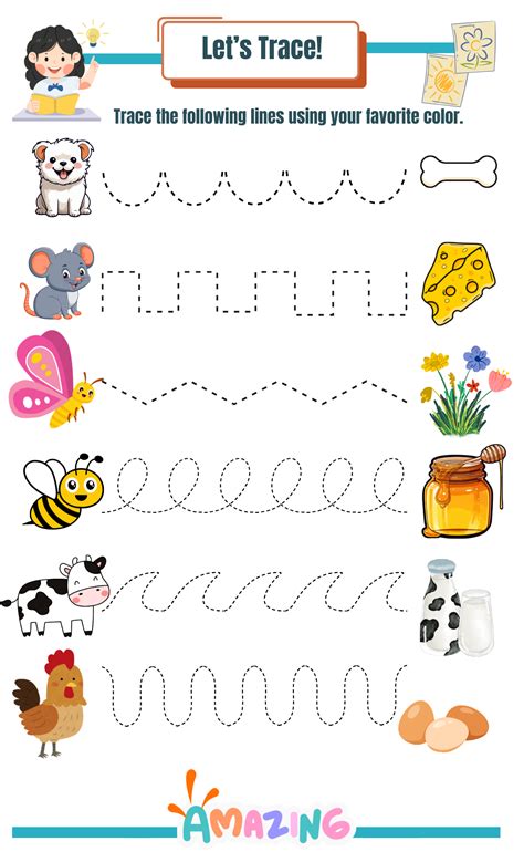 Kindergarden tracing lines – Artofit