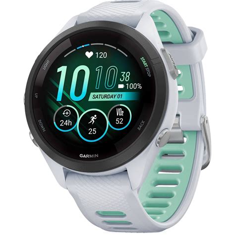 Garmin Forerunner 265S Music HRM With GPS Watch - White – Start Fitness