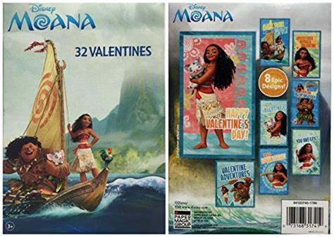 Buy Disney Moana 32 Fold and Seal Valentines Cards from the Hit ...