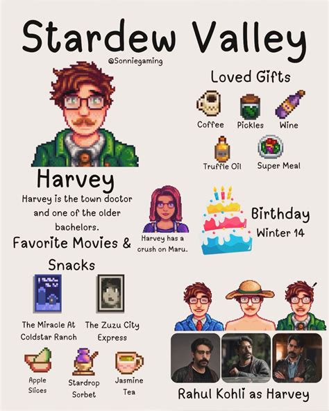 Sonnie• Switch Gamer on Instagram: "Stardew Valley Harvey 🩺 " | Stardew ...