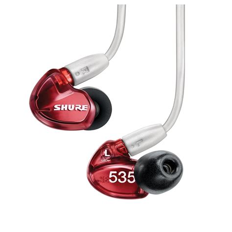 Shure SE535 Limited Edition Sound Isolating Earphones, Red at Gear4music