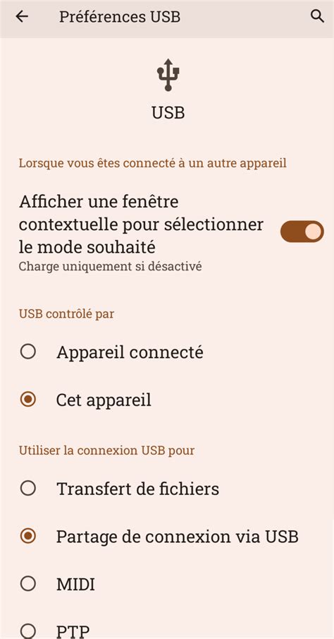 Image result for Connexion Internet USB Android