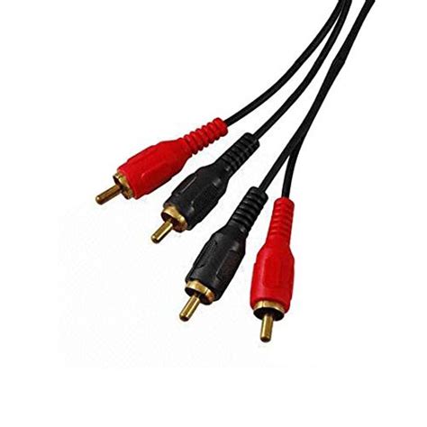 Buy 6 FT RCA Cable 2 Males Each End Stereo Gold Patch Male to Male ...