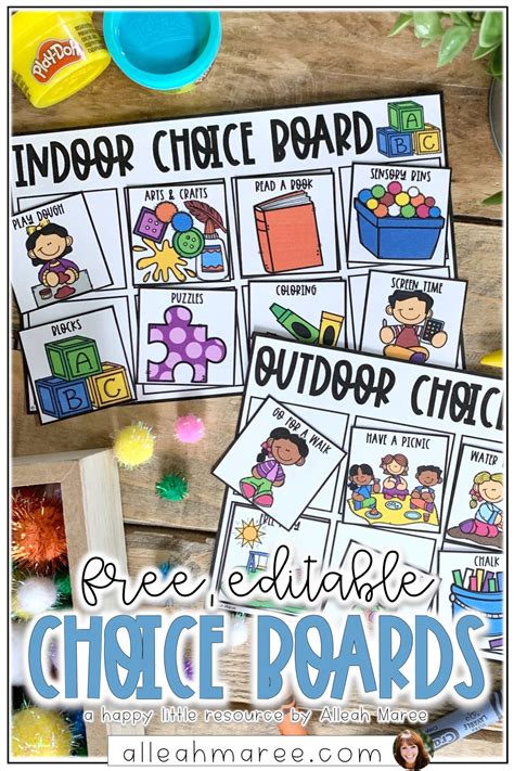 Choice Board Templates - Best Templates Resources