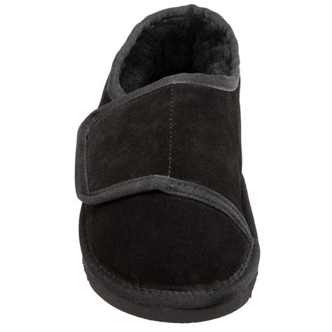 Lamo Sheepskin Bootie Wrap Slipper - Men's Suede - Free Ship