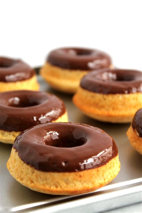 Chocolate Dipped Vanilla Baked Donuts - Cooking with Books