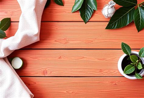 Empty wooden table with background | Premium AI-generated image