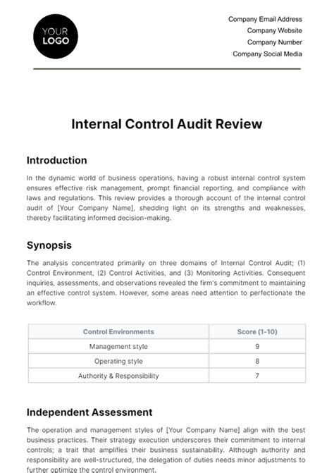 Accounting And Internal Control