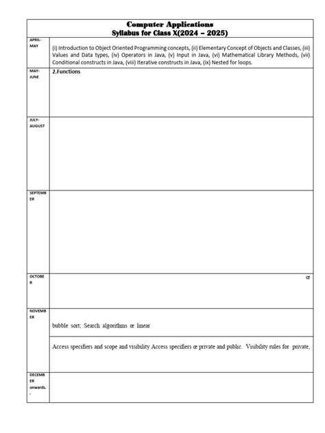 Image result for Computer Syllabus Class 10