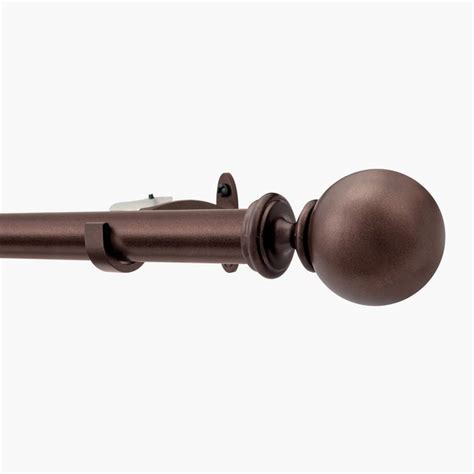 Buy DECO WINDOW Fashion Brown Iron Curtain Rod With Brackets from Deco ...