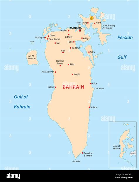 Bahrain map hi-res stock photography and images - Alamy