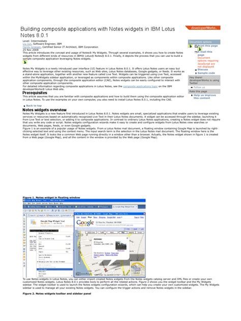 Building Composite Applications With Notes Widgets in IBM Lotus Notes 8 ...
