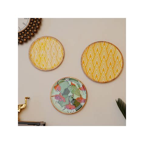 Buy Manor House Blooming Green Wall Plate 12 Inches Online