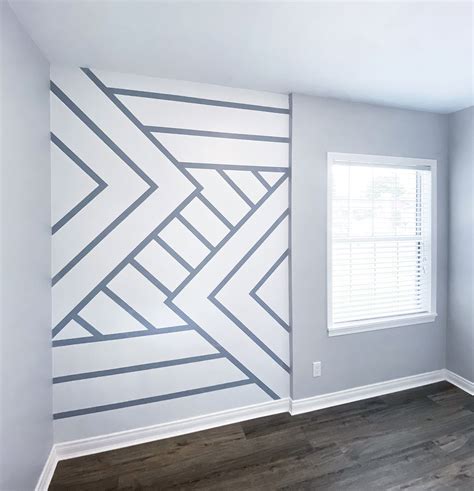 Painted Pattern Accent Wall