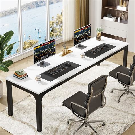 Amazon.com: Tribesigns 78.7 Inches Extra Long Computer Desk 2 Person Desk, Double Long Desk ...