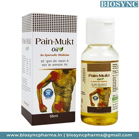 Pain Mukt Oil - An Ayurvedic Medicine - Biosync Pharmaceuticals Pvt Ltd