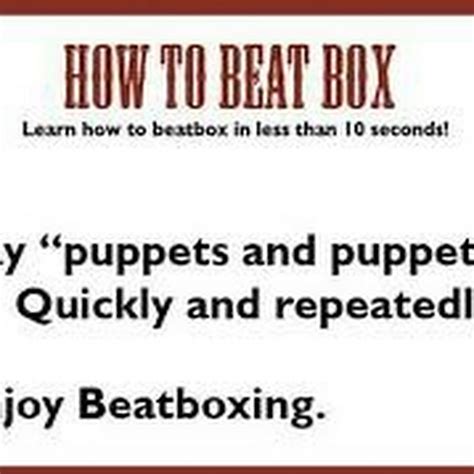 Image result for Beatbox Tutorials