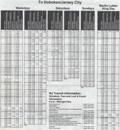 Nj Transit Bus Schedules | Examples and Forms