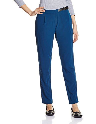 Buy Tokyo Talkies Women's Slim Fit Pants (TTP0000184_Dark Teal_34) at ...