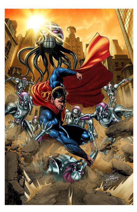 ArtStation - Superman vs Brainiac COLORS sample