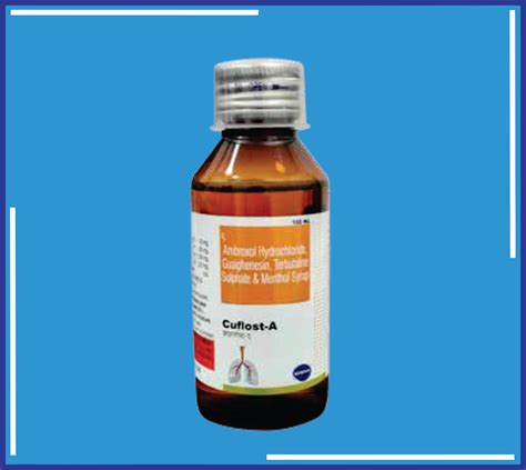 CUFLOST-A SYRUP 100ML (PET BOTTLE) 1X100Ml (Terbutaline Sulphate 1.25 ...