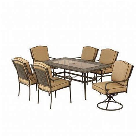 Martha Stewart 7-Piece Mallorca Outdoor/Patio Dining Set - AptDeco