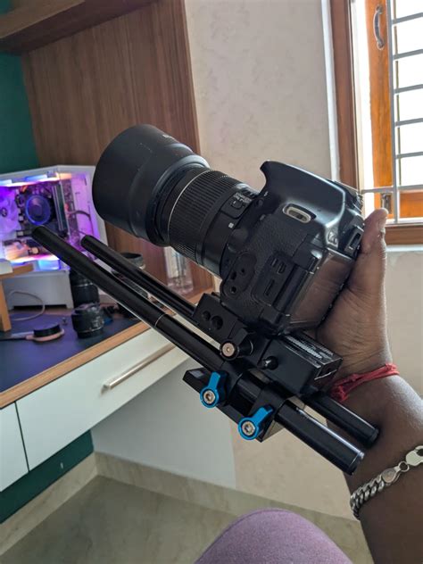 Buy Shootvilla Universal Rail System 15mm Rod Support for EOS 5D Mark2 ...