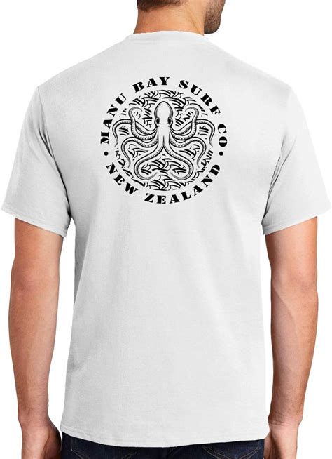 Yoga Clothing For You Manu Bay BLACK OCTOPUS Heavyweight Tee Shirt, XL ...