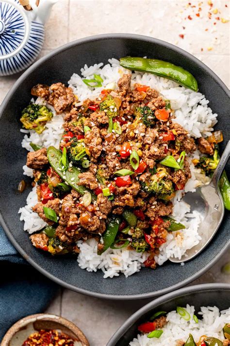 Teriyaki Beef Bowls - Erin Lives Whole