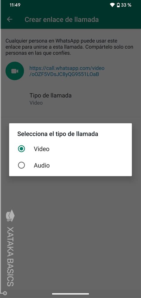 Cómo organizar llamadas grupales mediante un enlace de acceso en WhatsApp