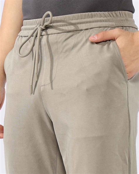 Regular Fit Classic Drawcord Olive Track Pants