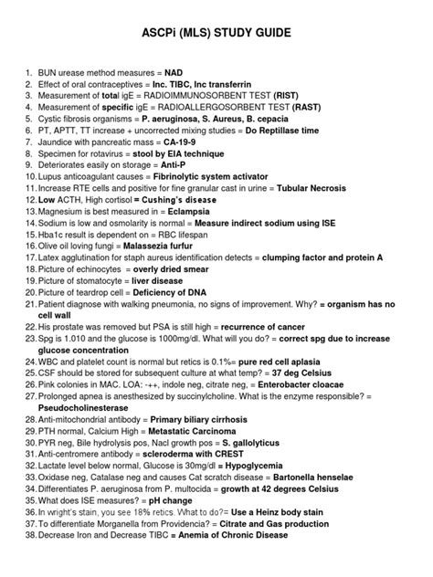 ASCP Exam Study Guide 的图像结果