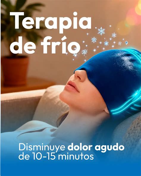 gorro antimigraña terapia fría calor - Alivio Efectivo en Casa – Enovaverse