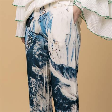 NON TOKYO NON-21S-F20 RIB FLARE PANTS(PRINT C) | IAAAM ONLINE STORE