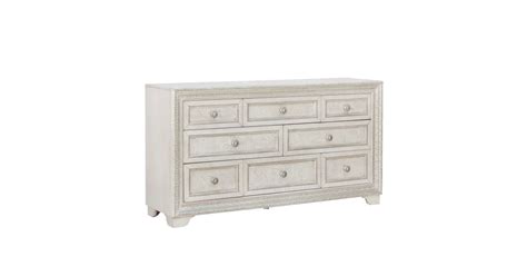 Bellevue HMIF67632CR Quirine 70" Wide 8 Drawer Rubberwood Dresser ...