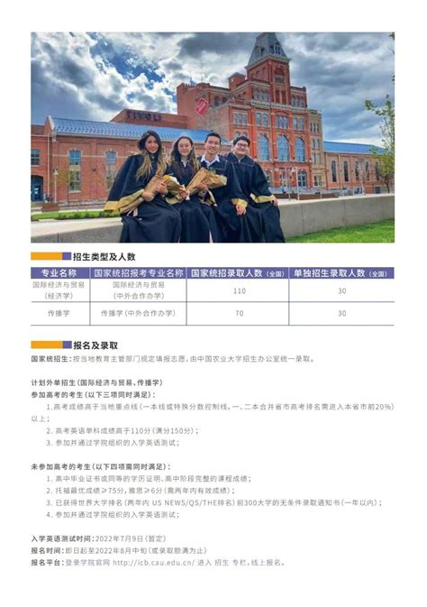 2022年中国农业大学4+0国际本科中外合办自主招生不出国留学 - 知乎