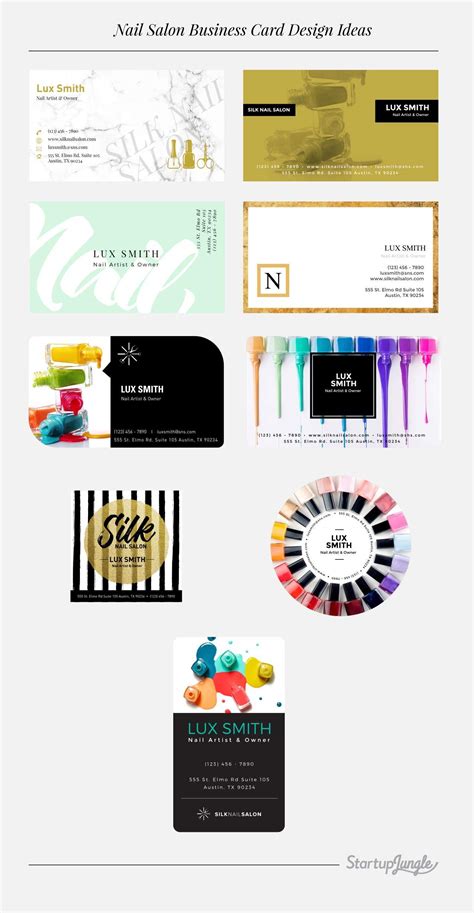 Nail Salon Business Cards 的图像结果