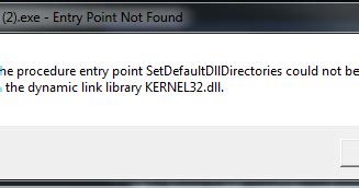 Image result for The Procedure Entry Point Adddlldirectory